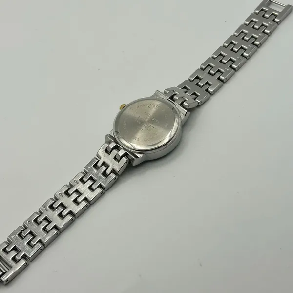 Women’s Two-tone Mother Pearl Gold Studded Dial Watch Working New Battery - Image 5
