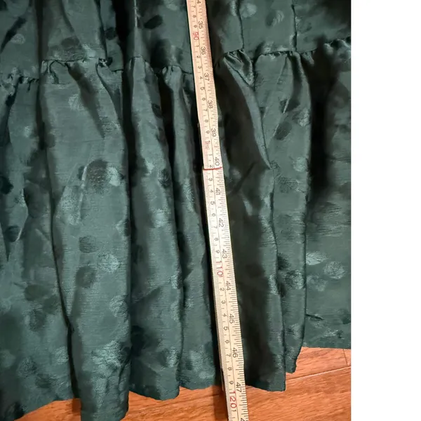 Baltic‎ Born Stockholm Smocked Maxi Dress Dark Green sz XL - Image 11