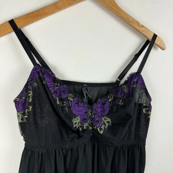 Torrid Black Mesh Lace Babydoll Sz 1X - Image 9