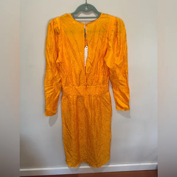 Ronny Kobo NWT Jade Midi Dress‎ Marygold Sz M - Image 2