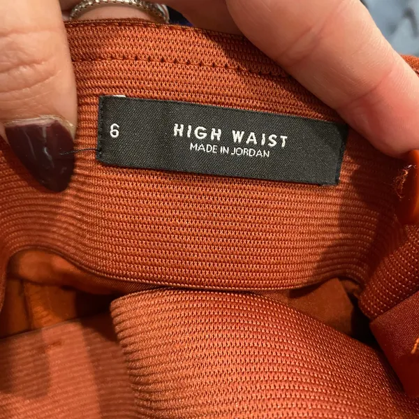 Ann Taylor Loft High Rise‎ Burnt Orange Kick Crop Pants Size 6 Workwear Chic - Image 6