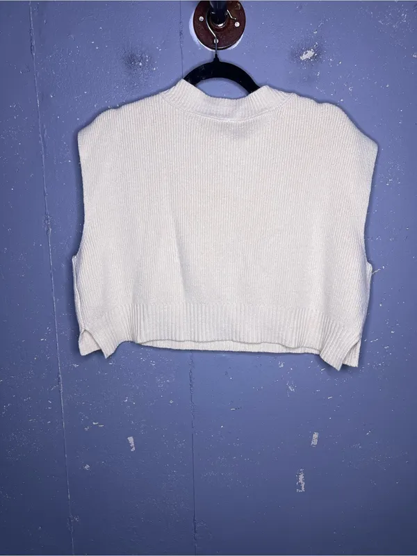 Free People Easy Street Vest in Cream XS - Image 4