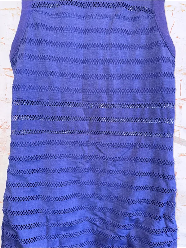 UO silence noise Sleeveless Purple Mini Dress bodycon Textured mesh Small - Image 4