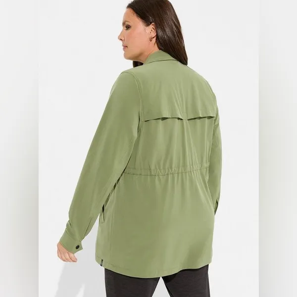 Torrid Happy Camper Stretch Woven Anorak Jacket - Image 5