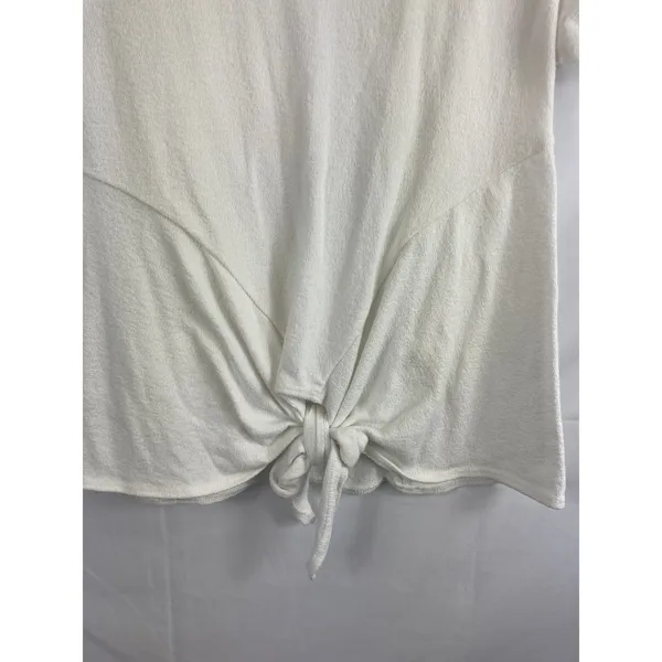 Alya Tie bottom white tshirt XS - Image 3