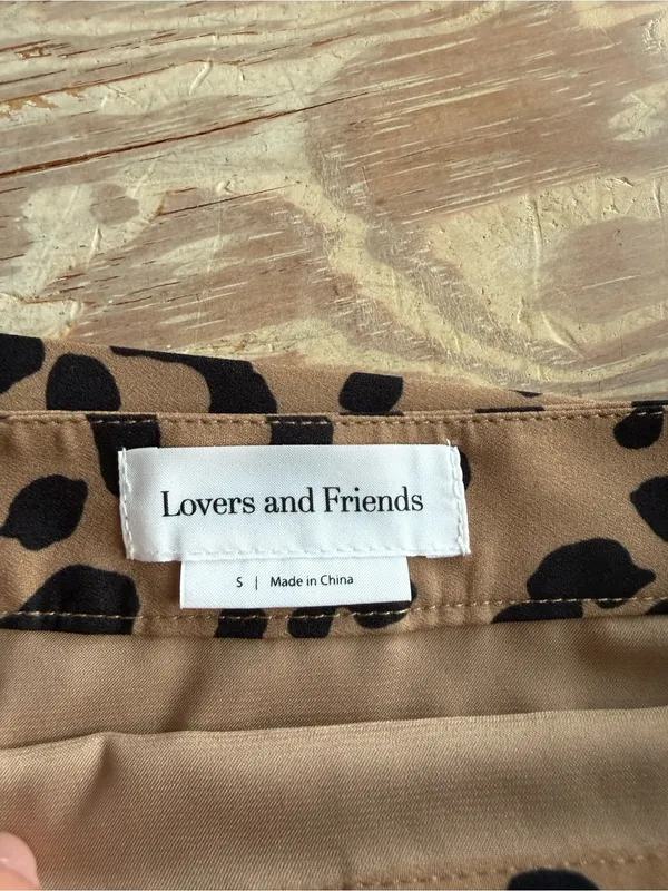 Lovers and Friends Leopard Print Wrap Midi Skirt Size S - Image 2