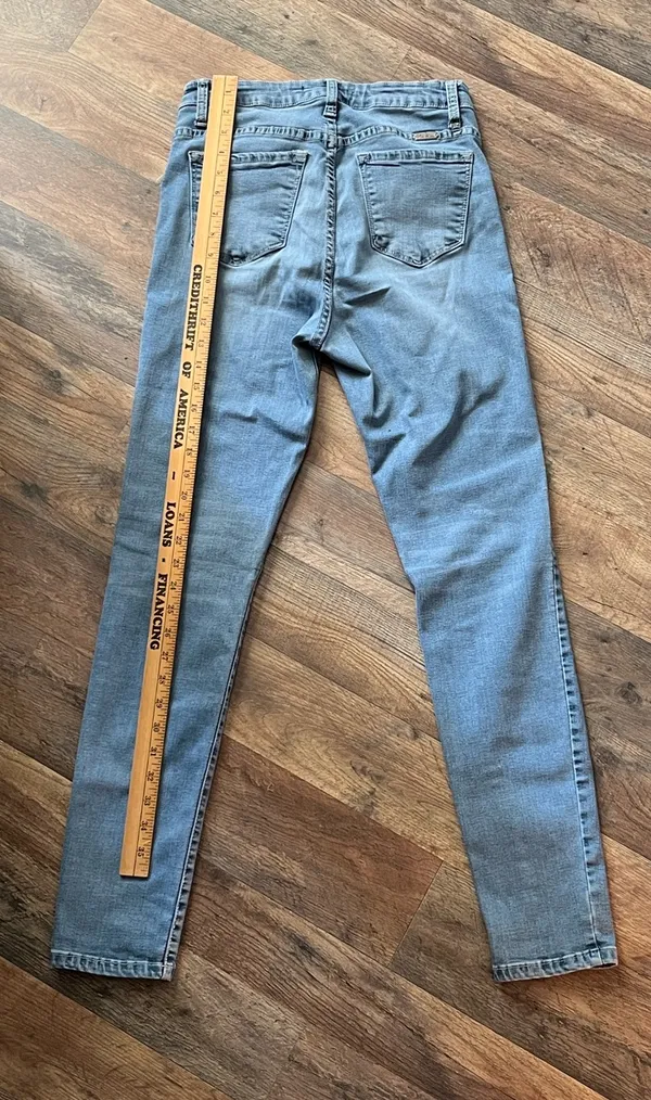 Kancan light blue size 28 women's skinny straight leg Jeans - Image 6