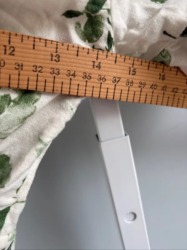 Abercrombie & Fitch Green Floral Wrap Mini Dress Ruffle Hem XXS - Image 7