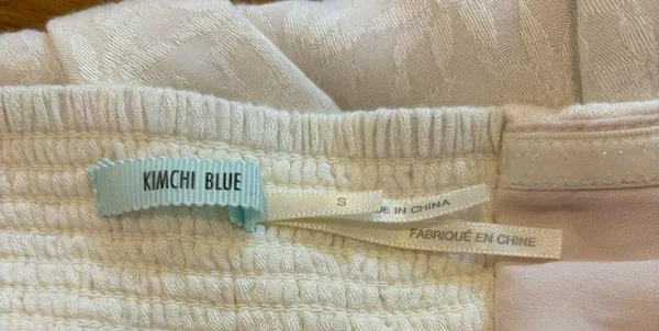 Kimchi Blue White Strapless Dress S - Image 9