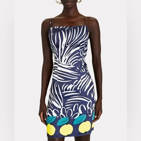 NEW‎ Staud Satin Lemons Minidress - Image 8