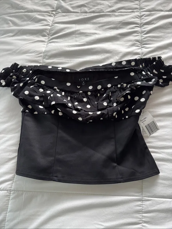 Fore Polka Dot Ruffle Off - Image 2