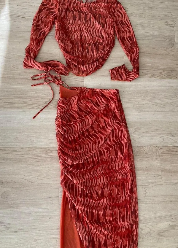 2 Piece Set Orange - Image 4