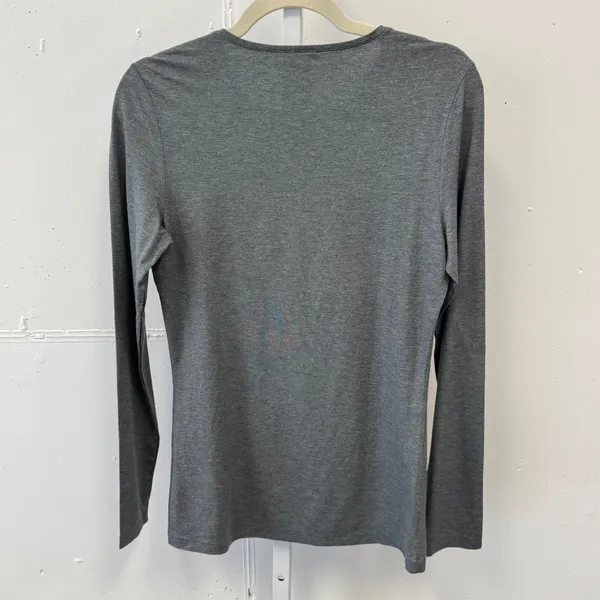 Hanro Of Switzerland Soft‎ touch Long Sleeve Top Medium Base Layer Heather Gray - Image 2