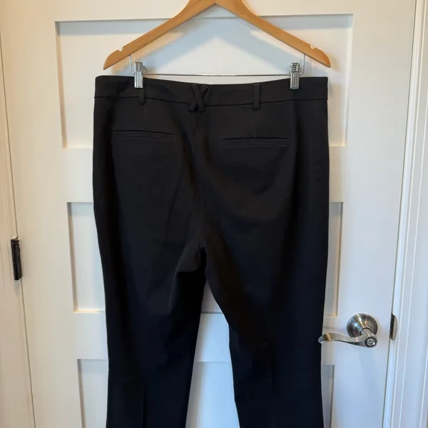 Anthropologie Maeve Black The Essential Slim Kick Flare Pants Size 16 - Image 8