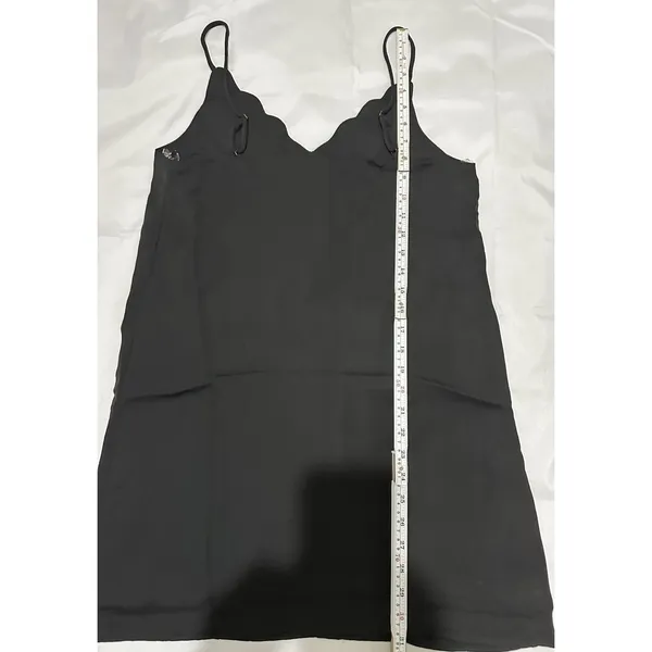 Altar'd State Black Silky Mini Dress Spaghetti Strap M NWT - Image 9