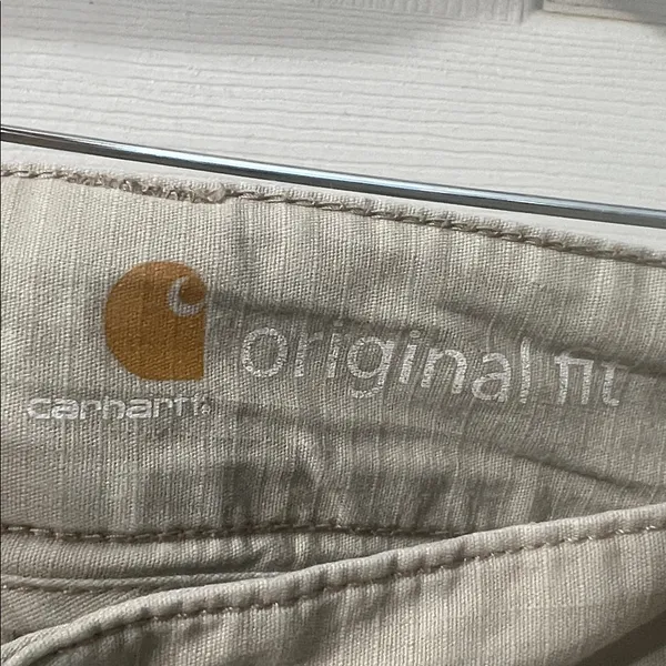 Carhartt Women’s Original Fit Cargo Shorts Khaki Utility Workwear Size 4 - Image 2