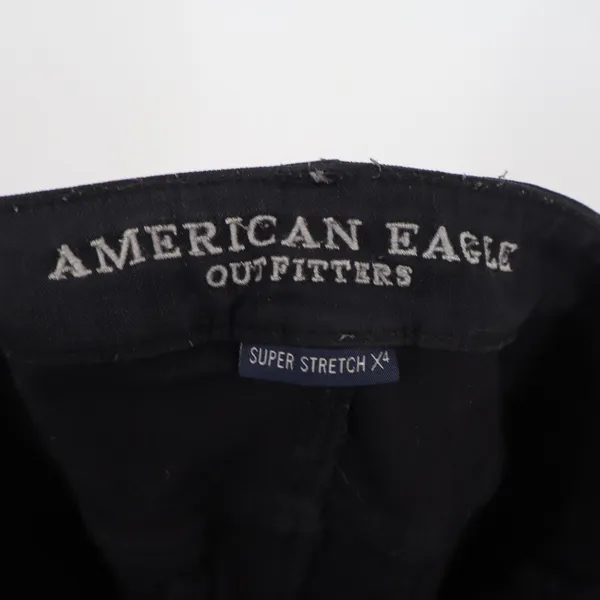 American Eagle Jeggings Womens 4 Super Stretch X4 Black Skinny Denim Excellent - Image 2
