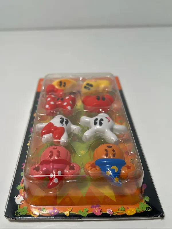 Tokyo Disney Resort Spooky Halloween 2015 Mickey Mouse Minnie Mouse Push Pin Set - Image 5