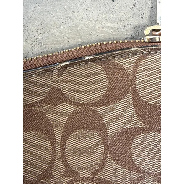 Coach Ellie File Bag Signature Canvas Crossbody Brown Black F29210 - Image 7