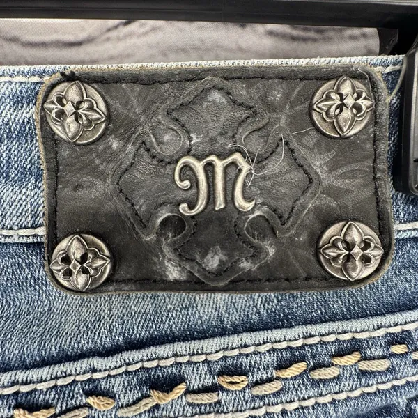 Miss Me Boot Jeans Women’s Size 28 JW5078B5 Embellished Rhinestones Low Rise - Image 7