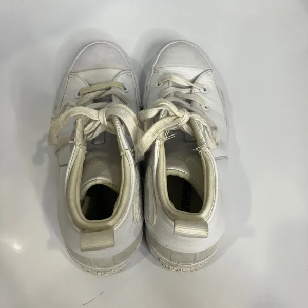 Converse Sloane mid top sneakers leather canvas white womens size‎ 6.5 punk - Image 5