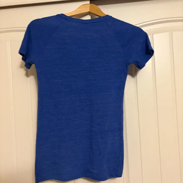 FC Dallas T Shirt Women's Small Blue V Neck Short Sleeve Adidas MLS Soccer - Image 3