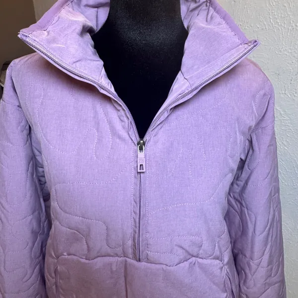 Avalanche Outdoor Supply Co Women Lavender Quilted Quarter Zip Pullover Jacket S - Image 3
