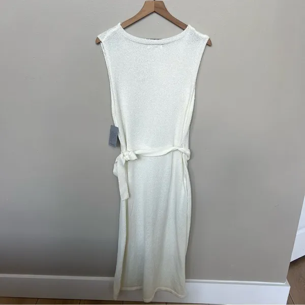 StitchDrop NWT Nantucket Sleeveless Knit Sweater Dress Optic White Size XL - Image 7