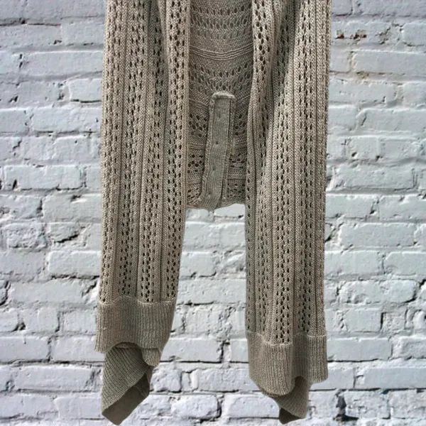 ALICE + OLIVIA Crotchet Draped Sweater Vest Medium - Image 4