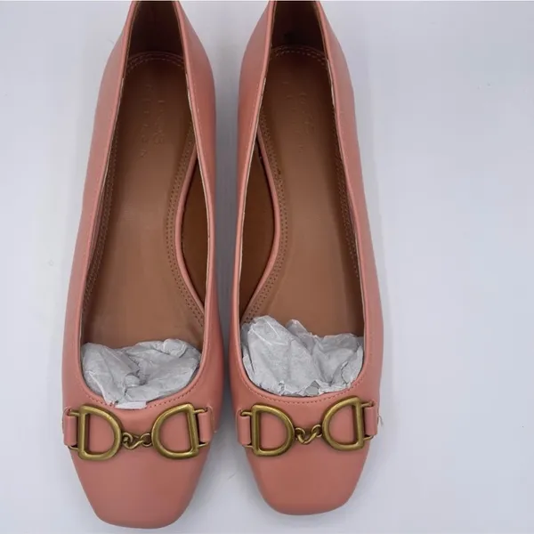 Asos Design slim square toe pink ballet flat shoes women’s Size 8 - Image 8