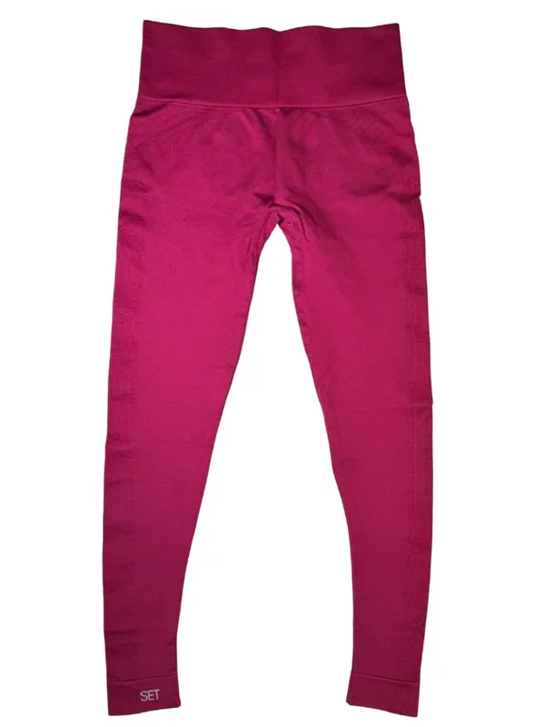 SET Active Sculptflex Power Leggings Wildberry M NWOT High Rise Seamless 7/8 - Image 3