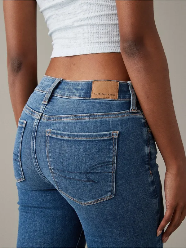 American Eagle Next Level High-Waisted Skinny Kick Jean Size 18 Long - Image 4