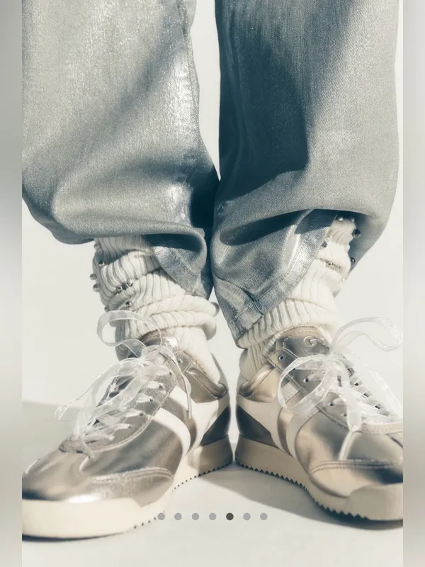 Gola Torpedo Glimmer sneaker silver / off white size 9 - Image 2