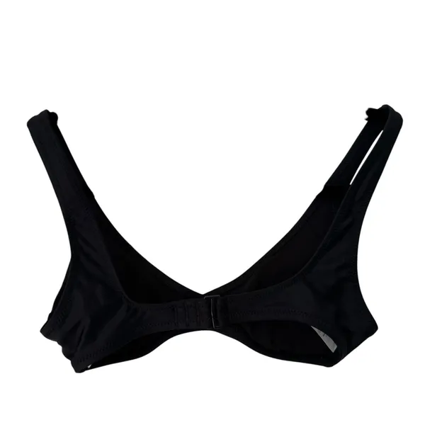 NWT Aerie Real Good Scoop Neck Black Bikini Top Women’s Size XXS - Image 2