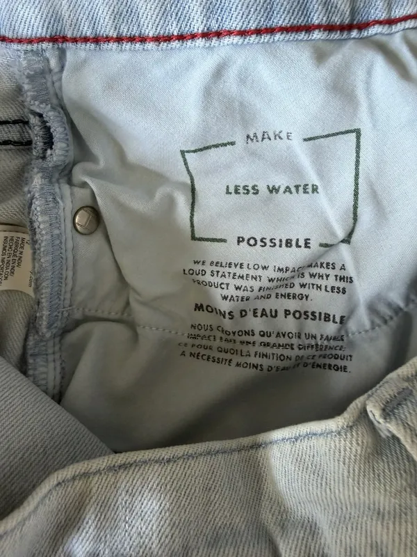 Tommy Hilfiger Light Wash Patchwork Straight Leg Jeans Size 12 - Image 7