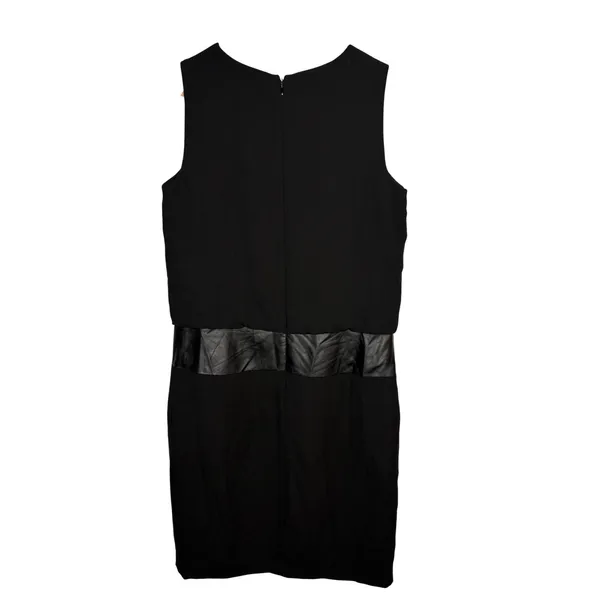 Lauren Ralph Lauren Sheath Dress‎ Size 4 Black Faux Leather Trim Sleeveless Mini - Image 6
