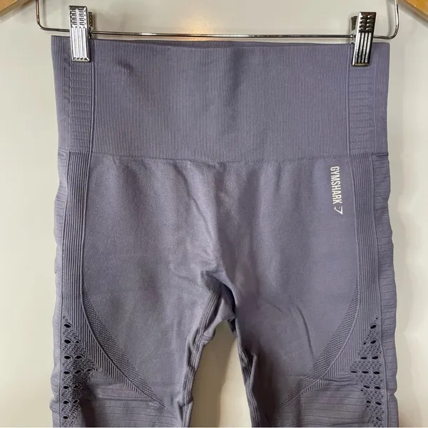 Gymshark Seamless Cropped Leggings‎ with Cut Out Design - Image 3