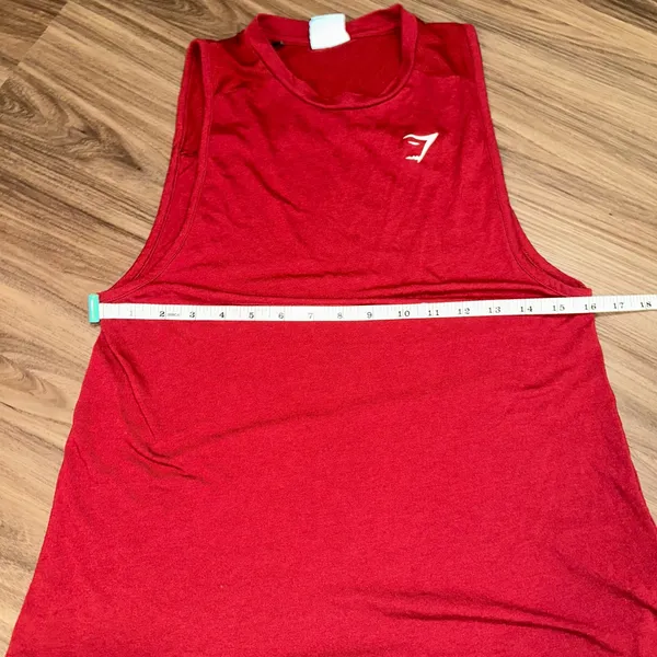 Gymshark Training Tank‎ Top - Women's Small Red Sleeveless Workout - Image 2