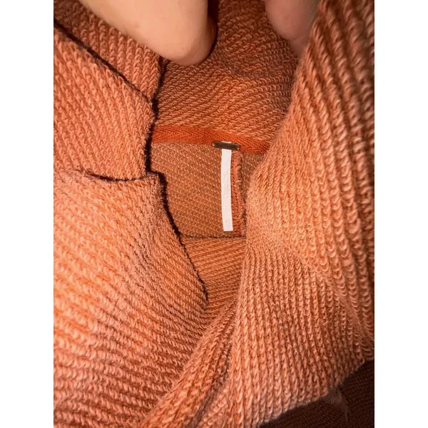 free people zoe pullover oversized slouchy‎ orange boho Xs - Image 5