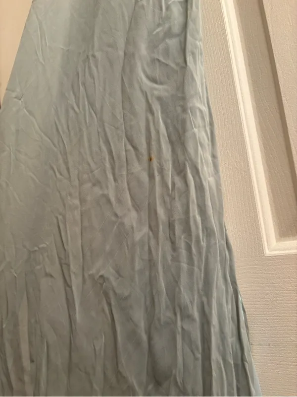 Y2K Sage Green Maxi Dress with V-Neck - Image 4