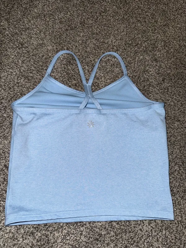 Athleta Girl Racerback Workout Tank Top Light Blue - Image 2