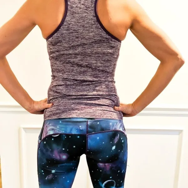 Disbest purple yoga racerback tank - Image 2