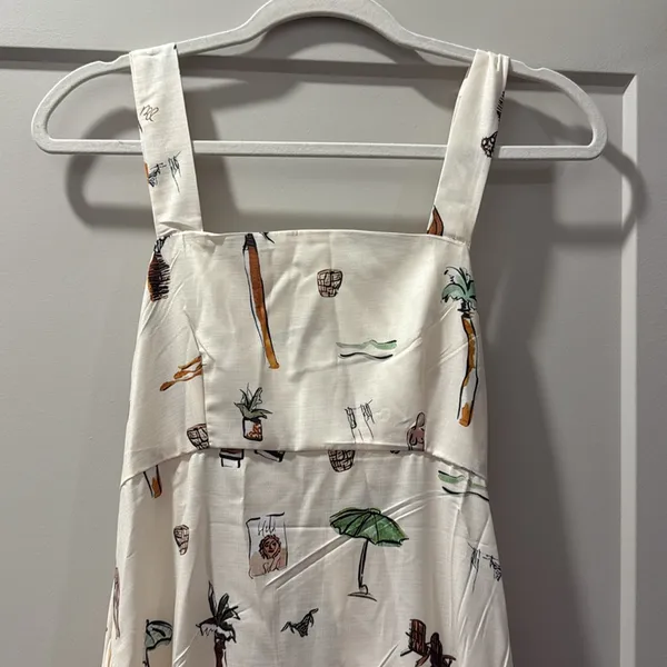 YOZY Women’s All Over Print Knot Back Summer Vacation Dress - Image 5