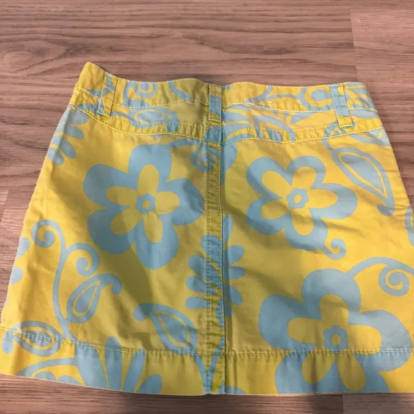 GAP Yellow and Blue Mini Skirt Casual Resort Wear - Image 4