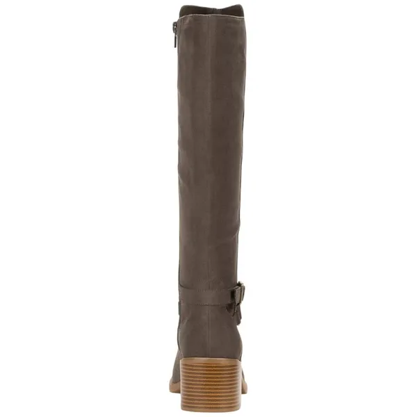 NEW Style & Co. Womens Uticaa Belt Heel Boots Dark Taupe Microsuede Brown 7M - Image 3