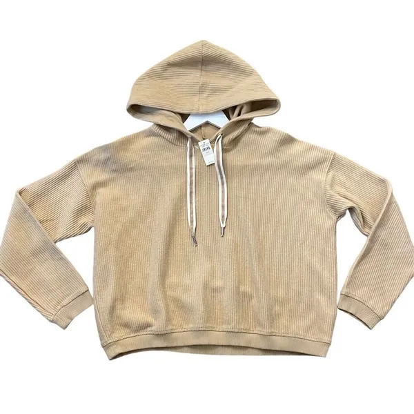 Aerie NWT Corded cropped hoodie size Small - Image 2