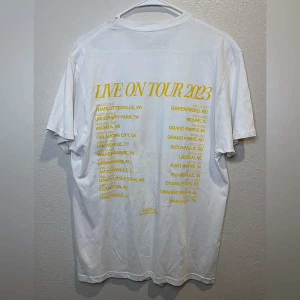 Kelsea Ballerina shirt‎ womens white shirt sleeve country music hip hop Size M - Image 2
