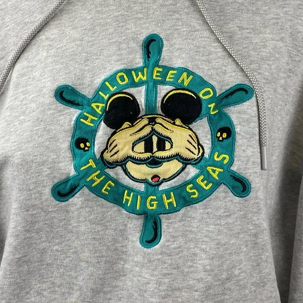 Disney Cruise Line Halloween on the High Seas Mickey Mouse Hoodie Sweatshirt M - Image 2