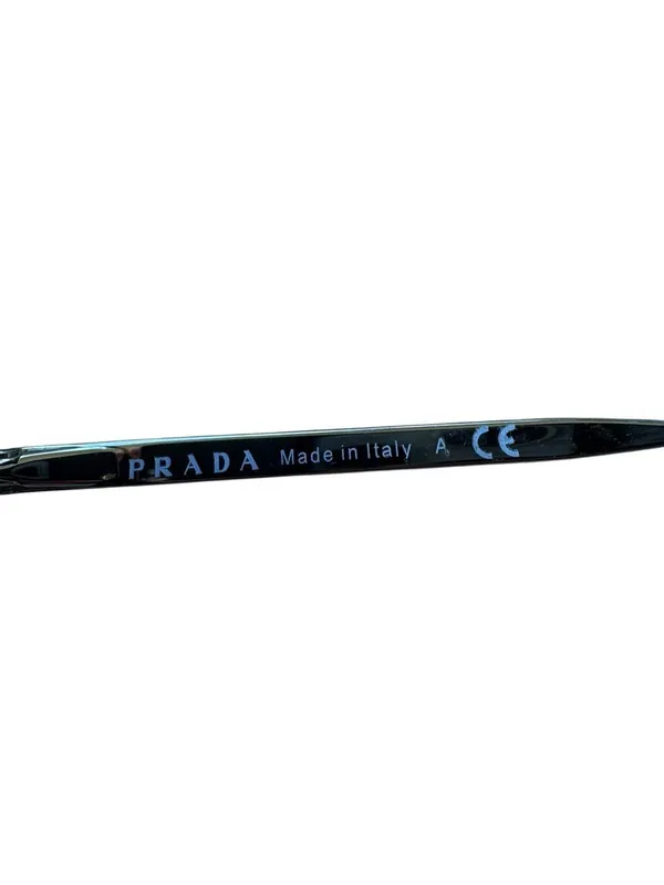 Prada Women's SPR51T SPR/51T Square Sunglasses Metallized Gold-Black - Image 6