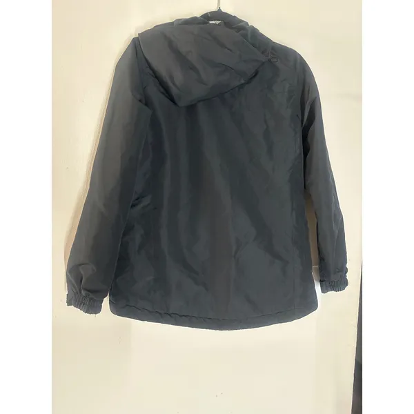 Magellan Outdoors Womens Small Black Fleece Lined Hooded Jacket Full Zip Coat - Image 3